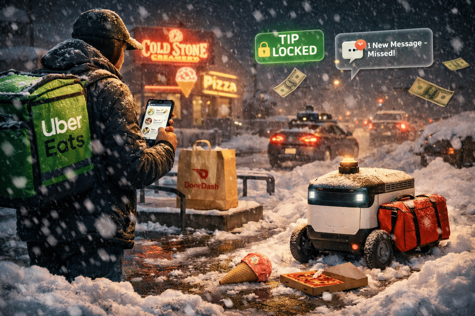 Cold Food, Locked Tips, and Delivery Bots: The Real State of Gig Work