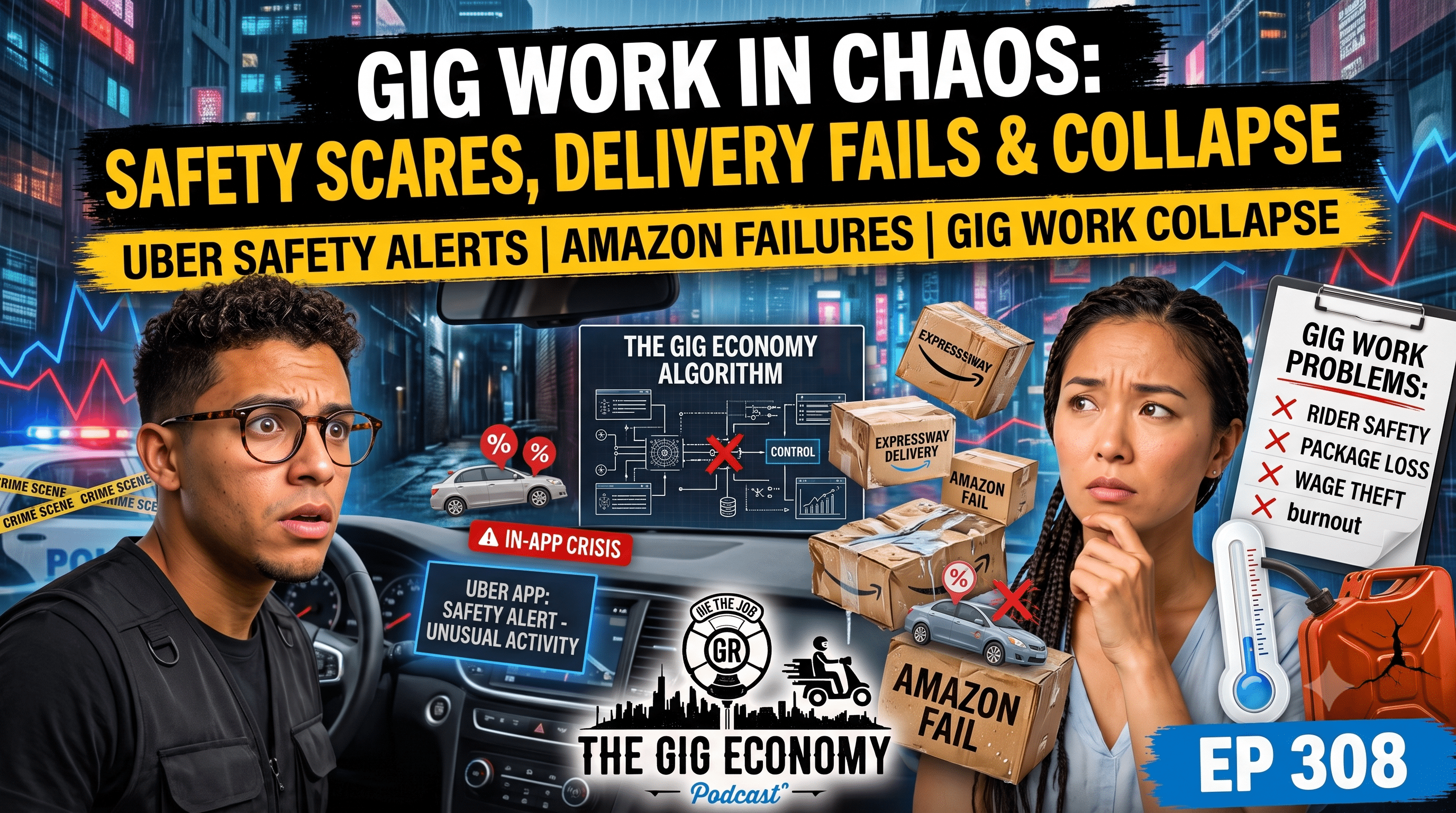 Uber’s Latest Safety Scare, Amazon Delivery Fails & Gig Work Gone Wrong | Ep 308